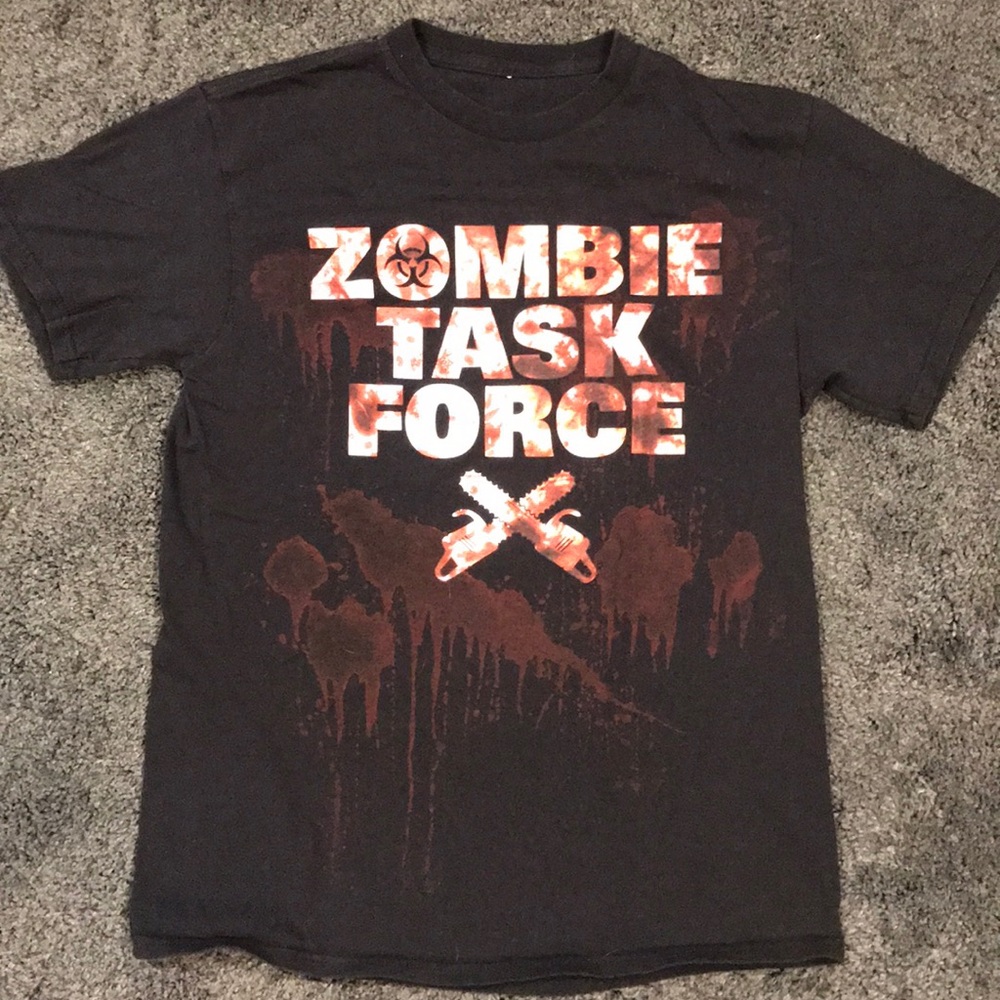MEDIUM Zombie Task Force Short Sleeve Shirt!